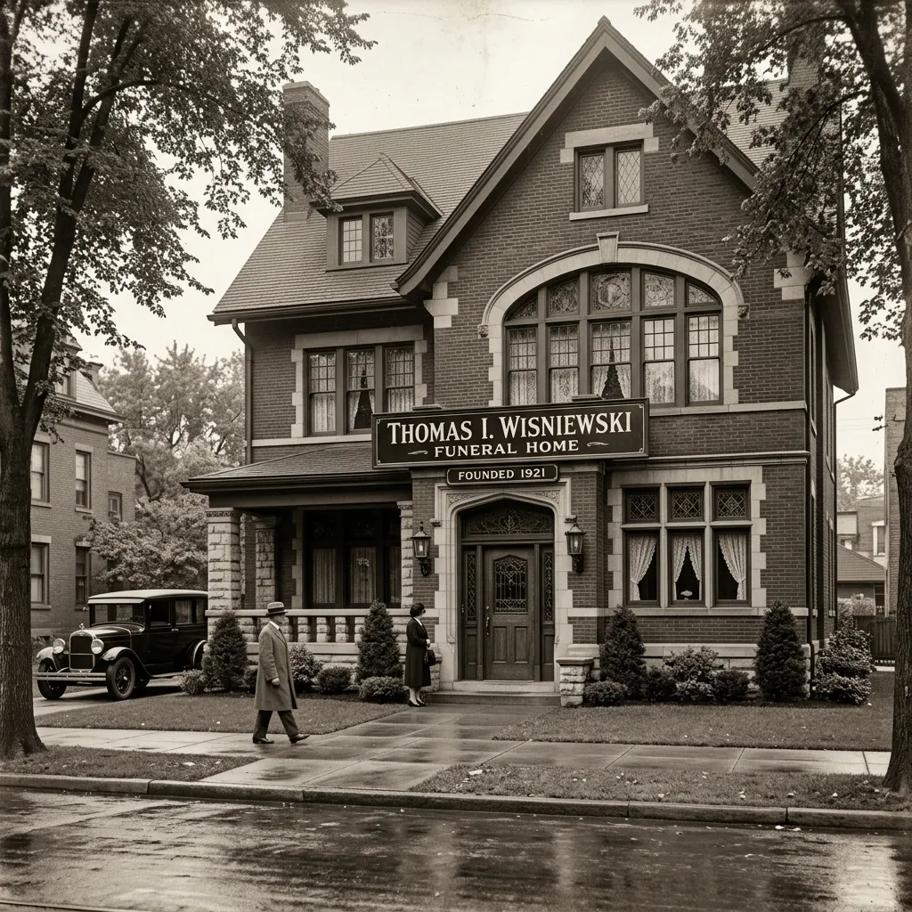 Historical view of the Wisniewski Funeral Home
